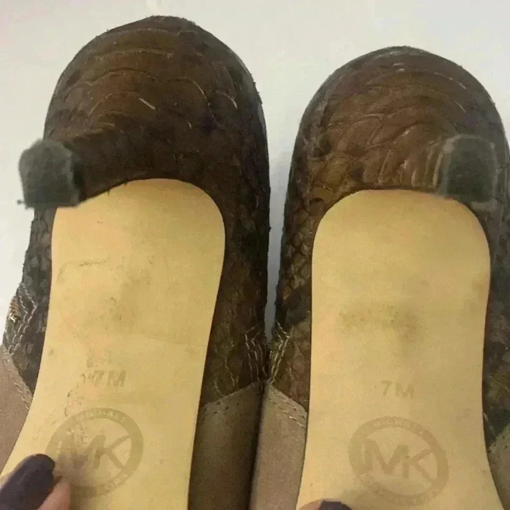 Michael Kors Clara Mid Python Bootie Size 7 - Picture 7 of 10